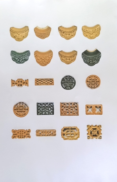 Ngói mẫu gốm - Cơ Sở Sản Xuất Ngói Gốm Cổ Huế - Ngói Lưu Ly